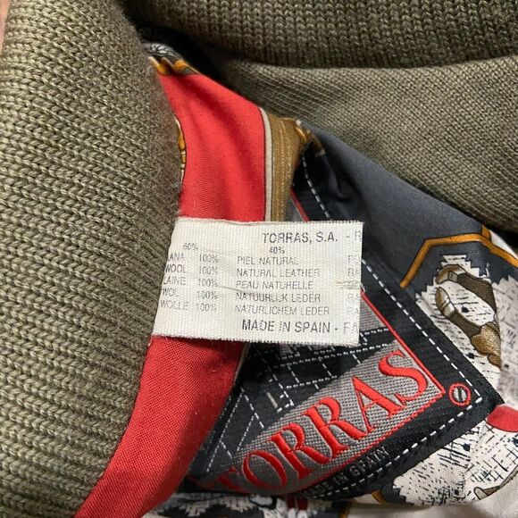 Torras Golf Vintage Suede Wool Casual Button Down Lightweight Jacket Men's Med - Picture 10 of 13